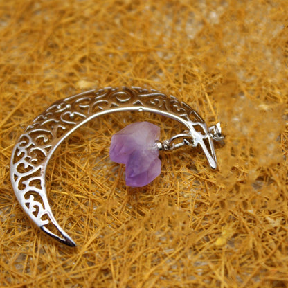 Collana luna tormalina nera