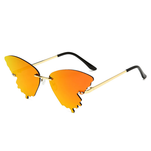 Occhiali da sole farfalla colorati