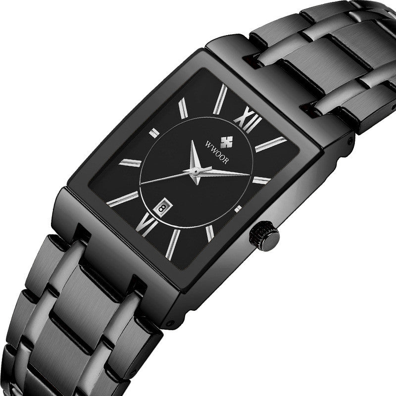 Orologio quadrato acciaio impermeabile