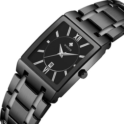 Orologio quadrato acciaio impermeabile