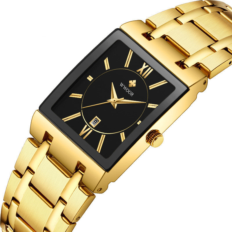 Orologio quadrato acciaio impermeabile