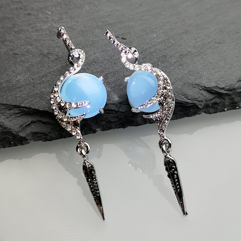 Orecchini pavone diamante da donna