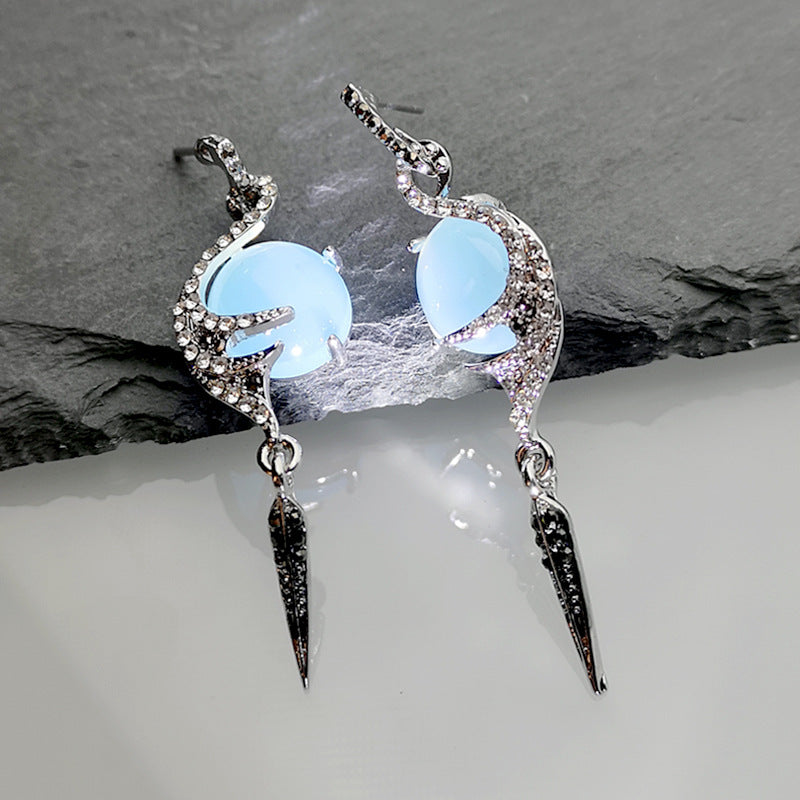 Orecchini pavone diamante da donna