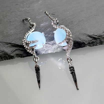 Orecchini pavone diamante da donna