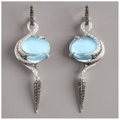 Orecchini pavone diamante da donna