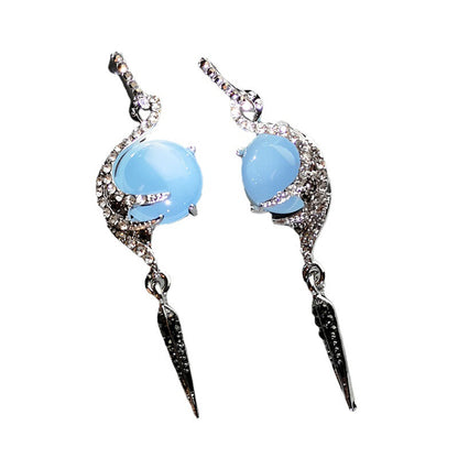 Orecchini pavone diamante da donna