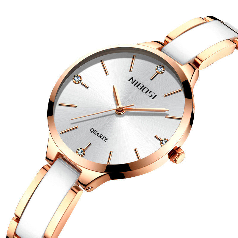 Orologio in ceramica con strass