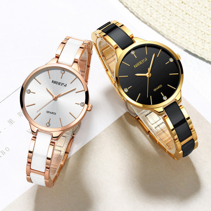 Orologio in ceramica con strass