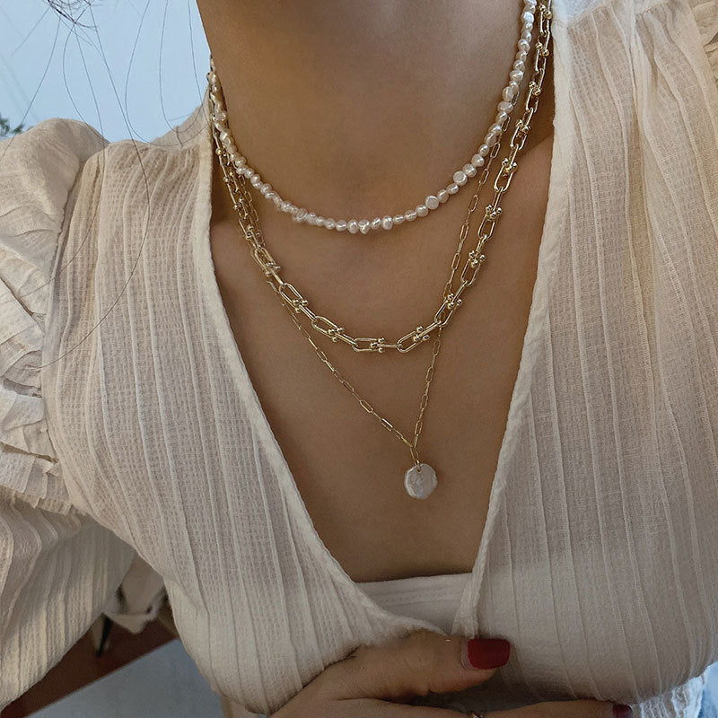 Collana perle barocco francese vintage