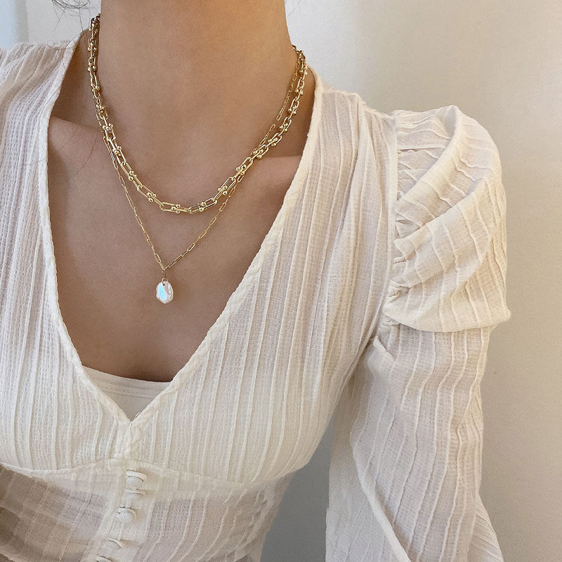 Collana perle barocco francese vintage