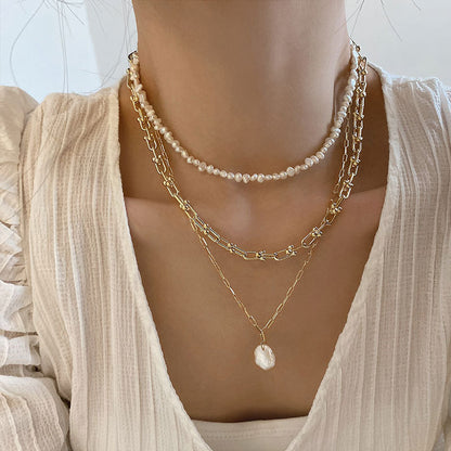 Collana perle barocco francese vintage