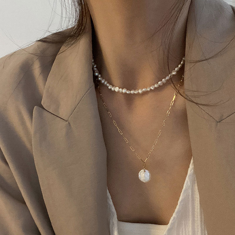 Collana perle barocco francese vintage