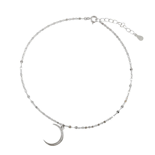 Cavigliera luna in argento 925