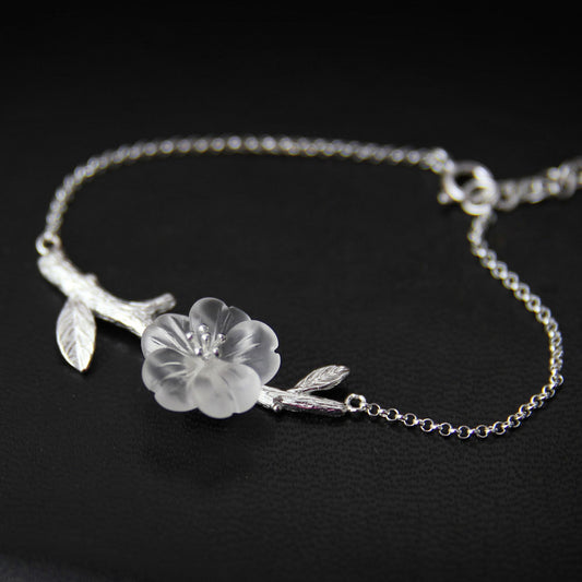 Bracciale cristallo fiore