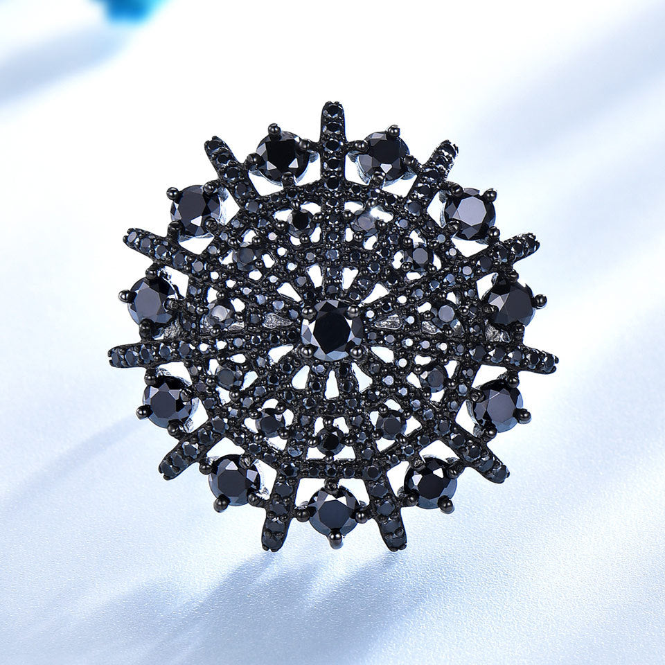 Anello spinello nero