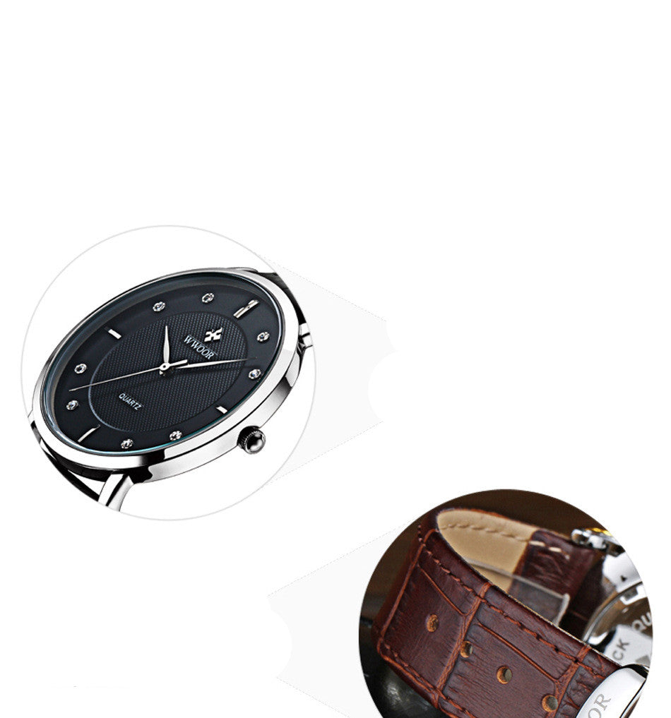 Orologio da uomo cinturino pelle sottile
