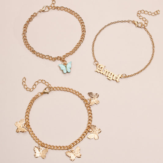 Set Cavigliere Farfalla Fiori