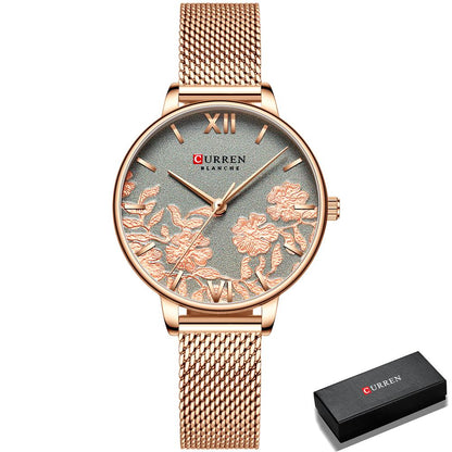 Orologio donna impermeabile piccolo con motivo
