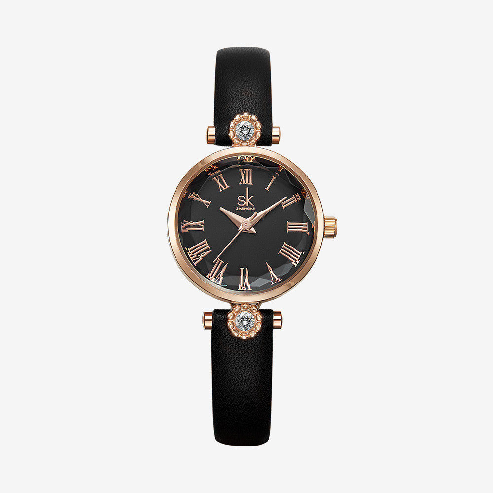 Orologio diamanti e fiori