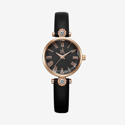 Orologio diamanti e fiori