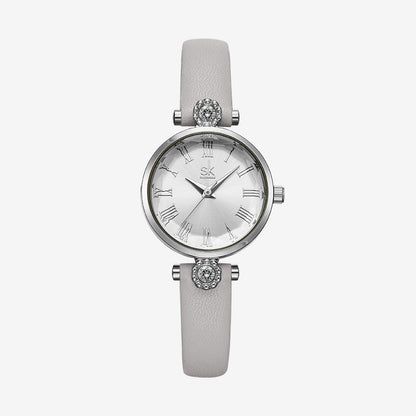 Orologio diamanti e fiori
