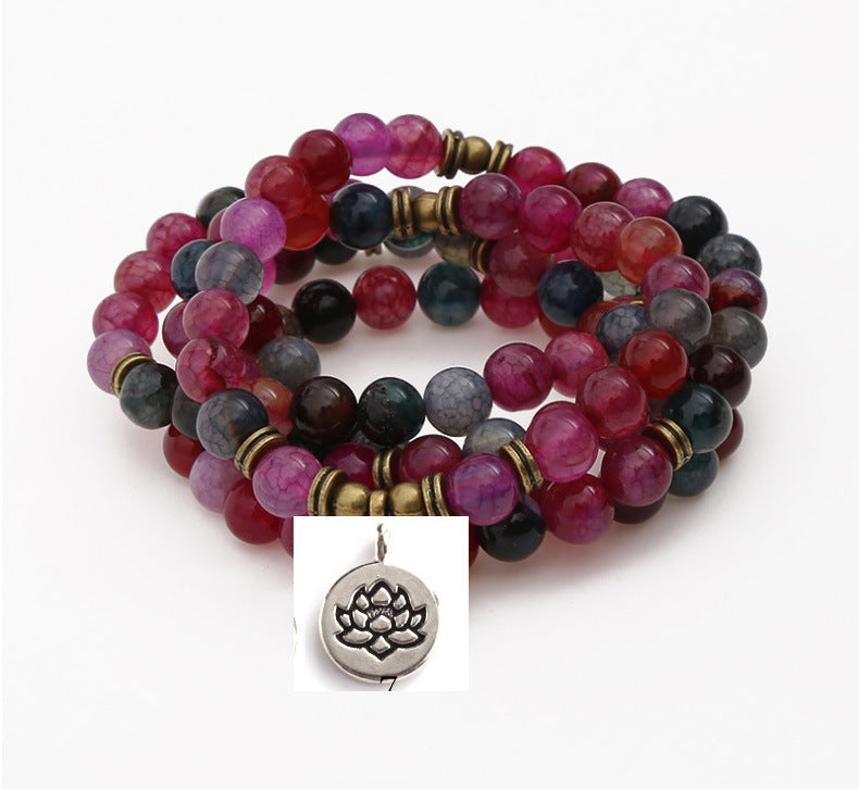 Bracciale perline pietre dure