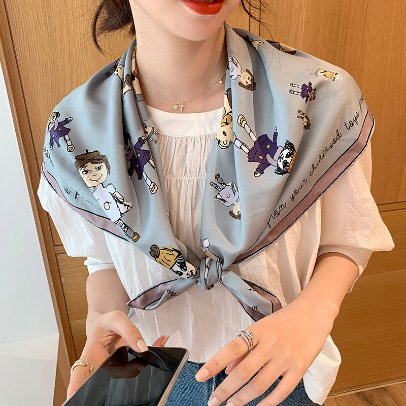 Foulard seta retrò