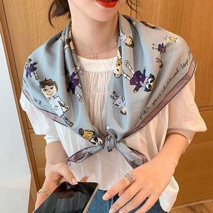 Foulard seta retrò