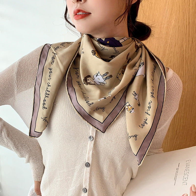 Foulard seta retrò