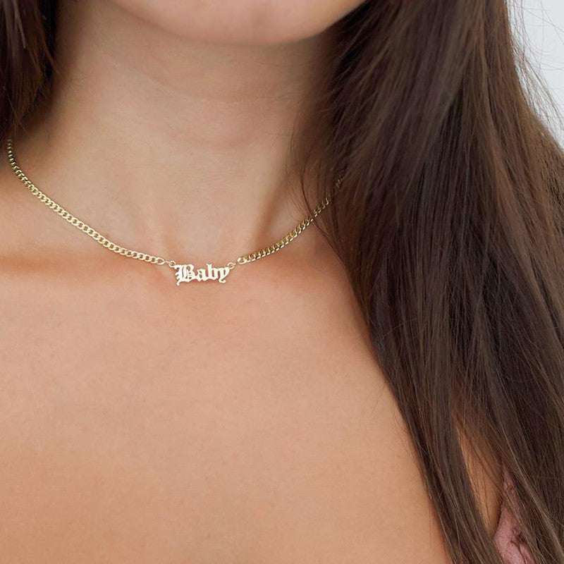 Collana targhetta