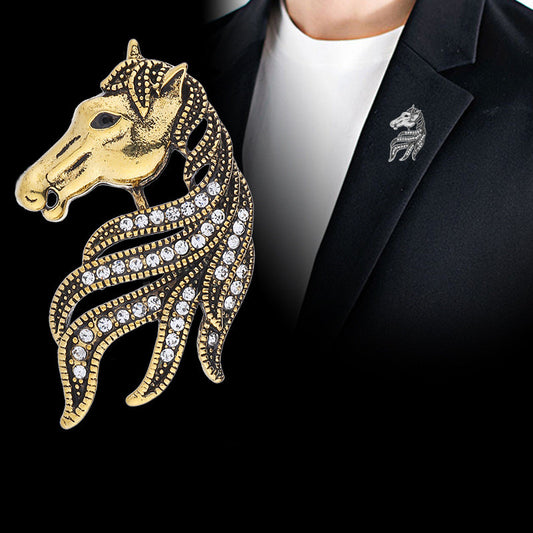 Spilla unicorno retrò