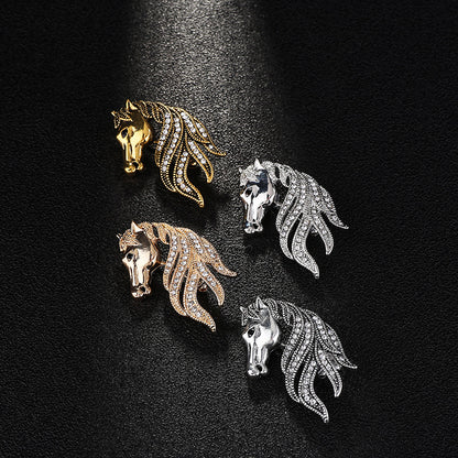 Spilla unicorno retrò