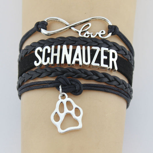 Bracciale charm schnauzer