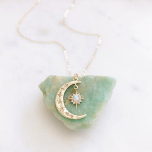 Collana Opale con sole