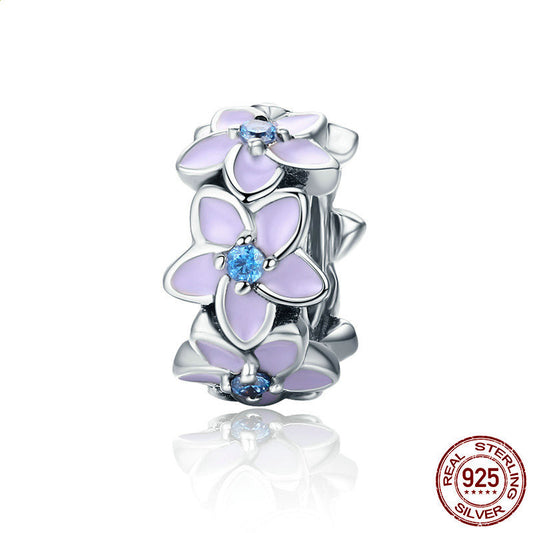 Bracciale fiore con perline