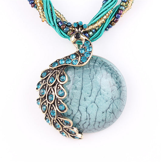 Collana pavone bohemien