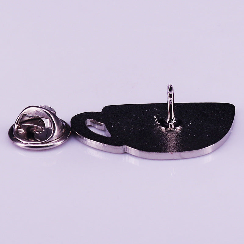Spilla tazza fiori