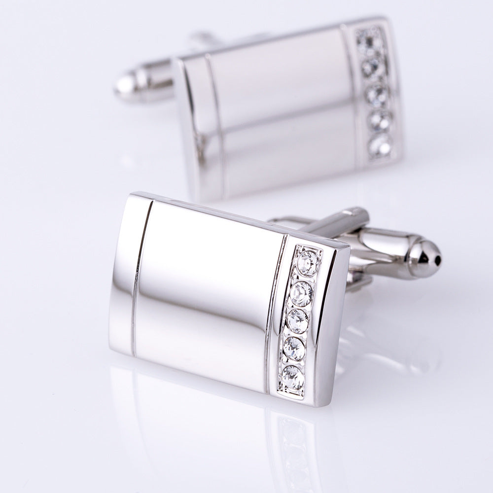 Gemelli argento diamante personalizzabili