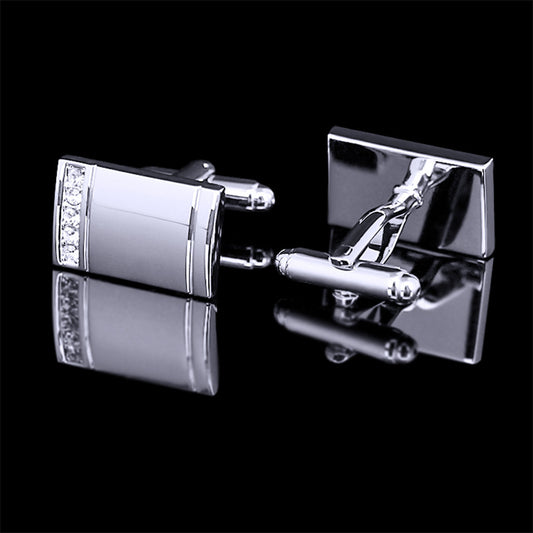 Gemelli argento diamante personalizzabili