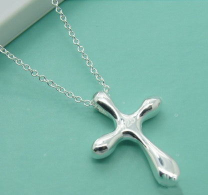 Collana croce argento