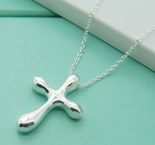 Collana croce argento