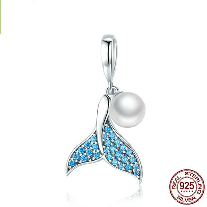 Bracciale argento con perline e charm