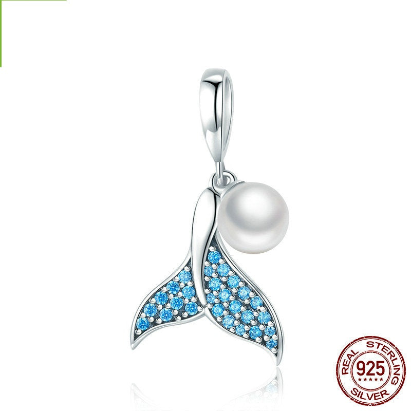 Bracciale argento con perline e charm