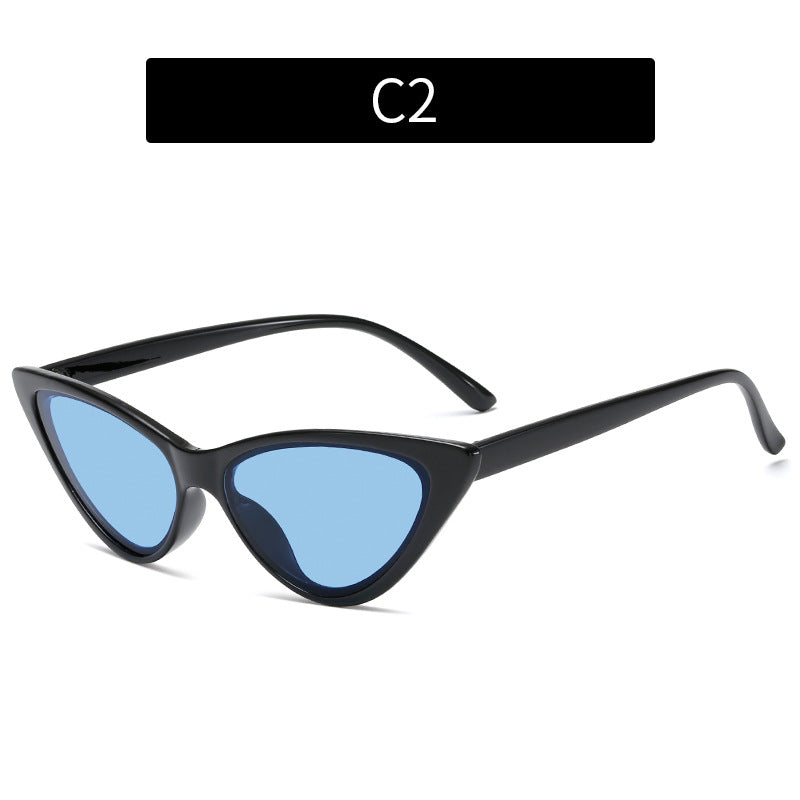 Occhiali da sole cat eye con inserto