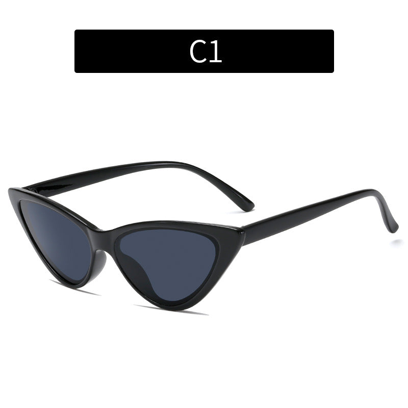Occhiali da sole cat eye con inserto