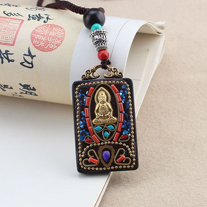 Ciondolo Ebano Thangka