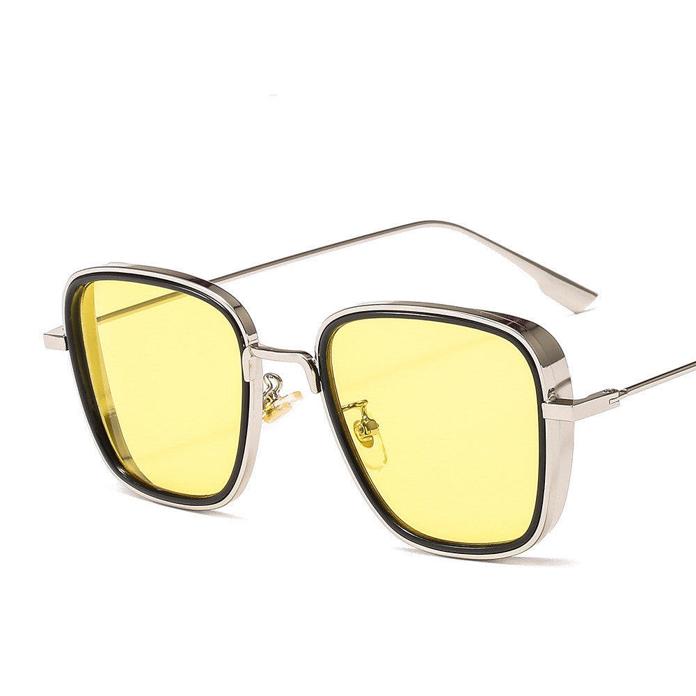 Occhiali da sole quadrati in metallo punk