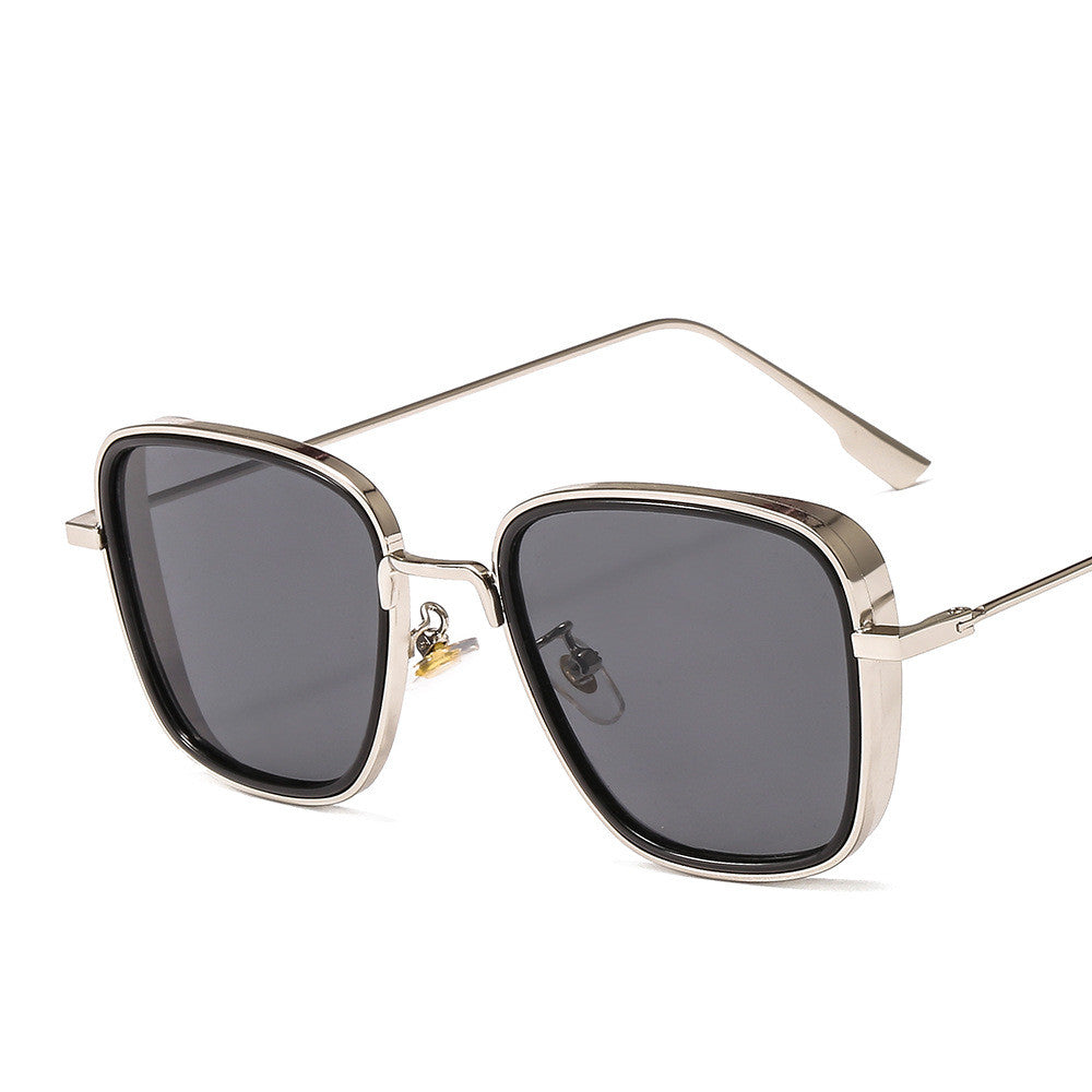 Occhiali da sole quadrati in metallo punk