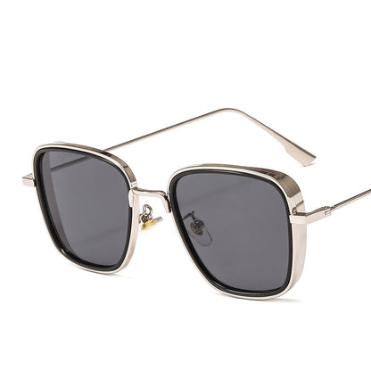 Occhiali da sole quadrati in metallo punk