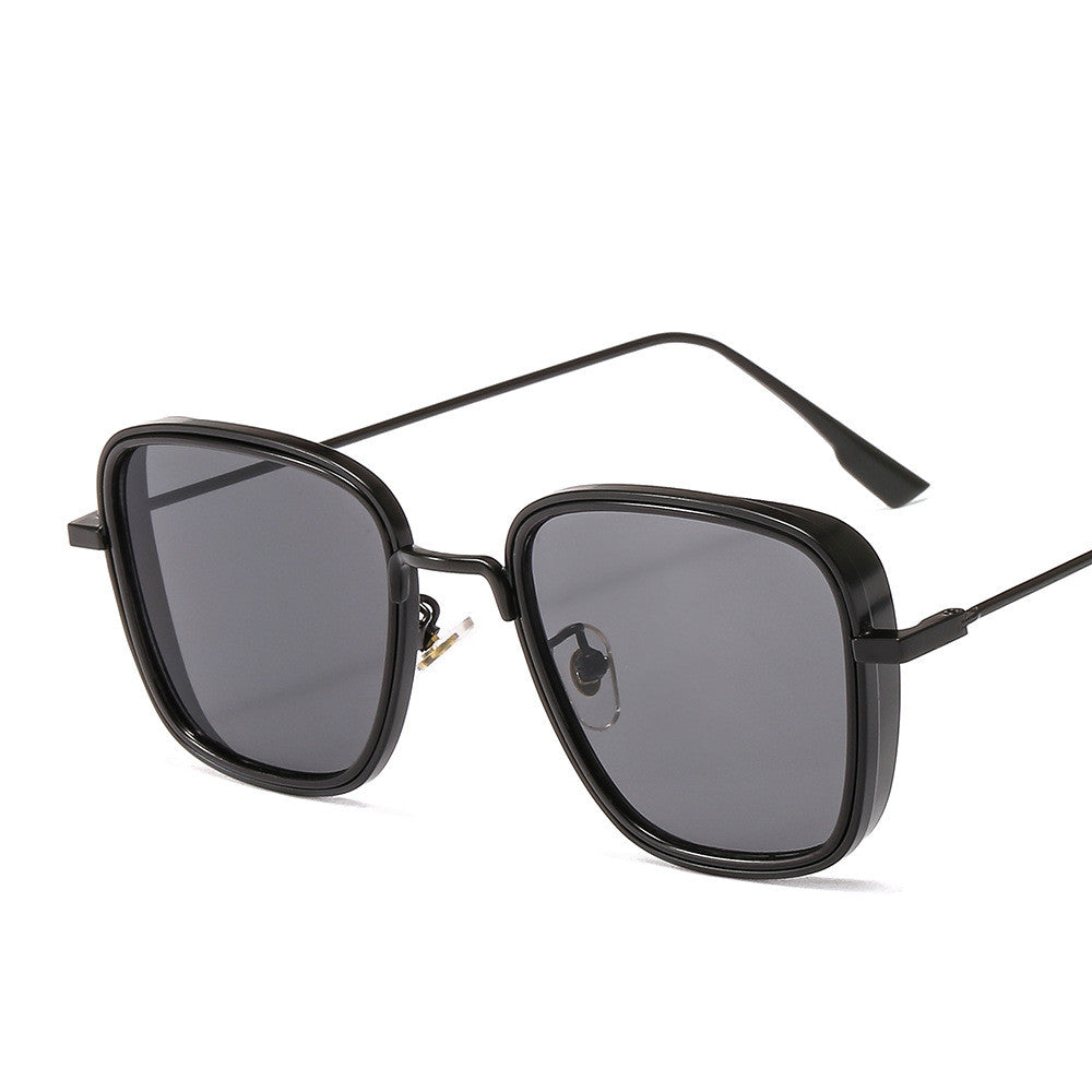 Occhiali da sole quadrati in metallo punk